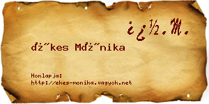 Ékes Mónika névjegykártya