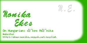 monika ekes business card